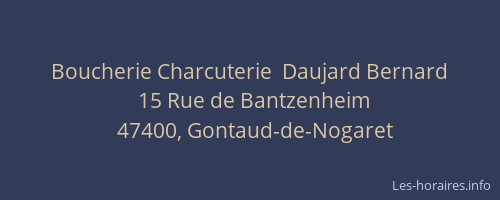Boucherie Charcuterie  Daujard Bernard