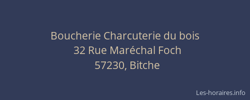 Boucherie Charcuterie du bois