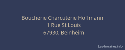 Boucherie Charcuterie Hoffmann