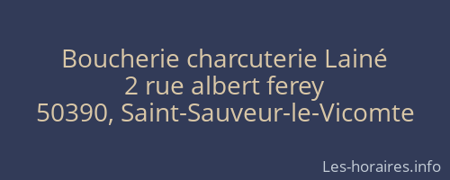 Boucherie charcuterie Lainé