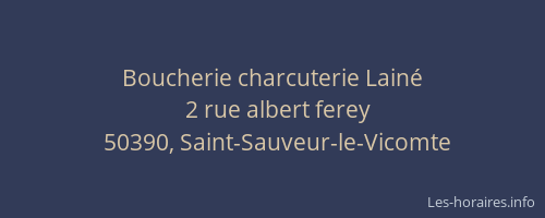 Boucherie charcuterie Lain&eacute;
