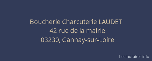 Boucherie Charcuterie LAUDET