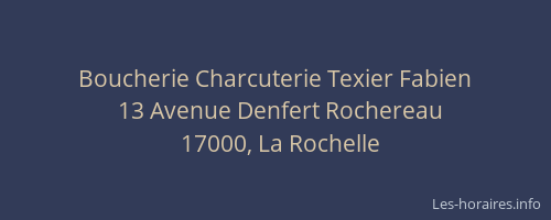Boucherie Charcuterie Texier Fabien