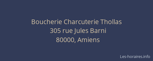 Boucherie Charcuterie Thollas