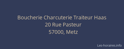 Boucherie Charcuterie Traiteur Haas