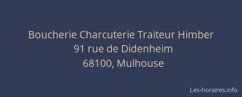 Boucherie Charcuterie Traiteur Himber
