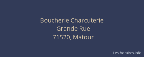 Boucherie Charcuterie