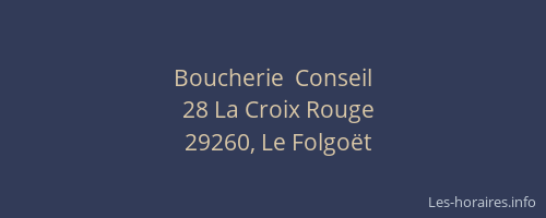 Boucherie  Conseil