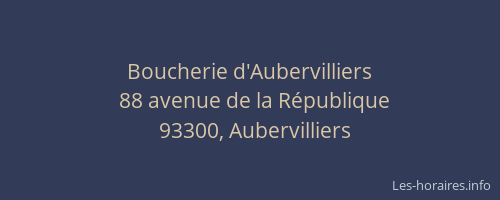 Boucherie d'Aubervilliers