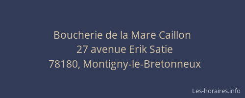 Boucherie de la Mare Caillon