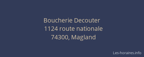 Boucherie Decouter