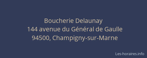 Boucherie Delaunay