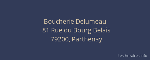 Boucherie Delumeau