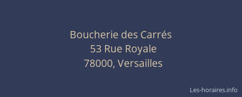 Boucherie des Carrés