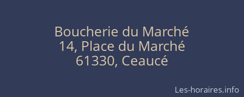Boucherie du Marché