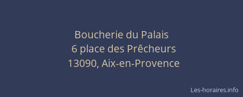 Boucherie du Palais