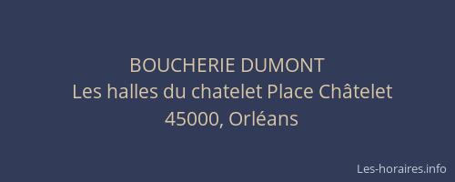 BOUCHERIE DUMONT