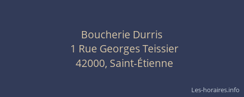 Boucherie Durris
