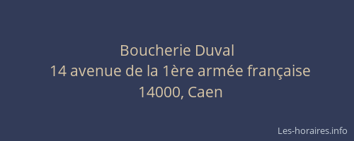 Boucherie Duval