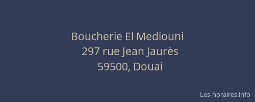 Boucherie El Mediouni
