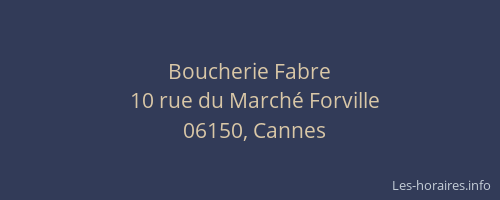 Boucherie Fabre
