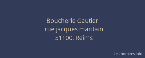 Boucherie Gautier