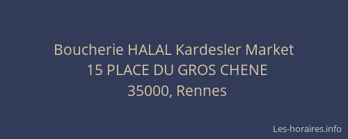 Boucherie HALAL Kardesler Market