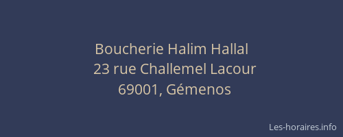 Boucherie Halim Hallal