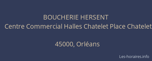 BOUCHERIE HERSENT