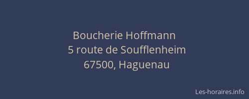 Boucherie Hoffmann