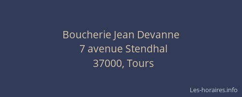 Boucherie Jean Devanne
