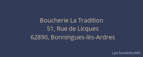Boucherie La Tradition