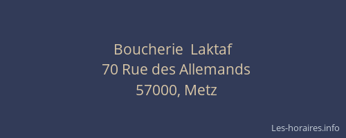 Boucherie  Laktaf