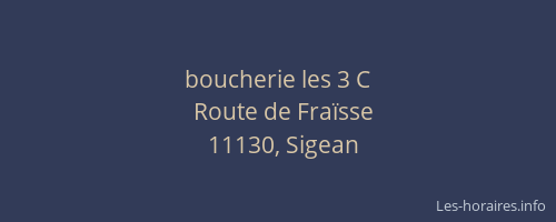 boucherie les 3 C