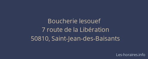 Boucherie lesouef