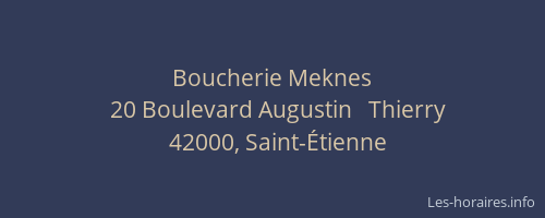 Boucherie Meknes