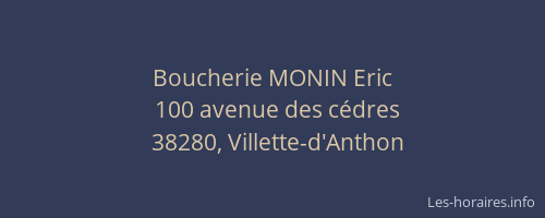 Boucherie MONIN Eric