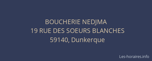 BOUCHERIE NEDJMA