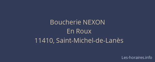Boucherie NEXON