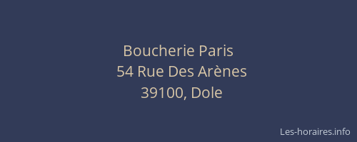 Boucherie Paris