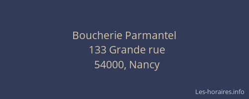 Boucherie Parmantel