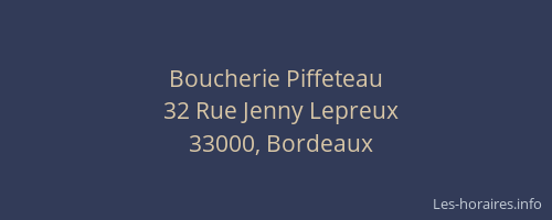 Boucherie Piffeteau