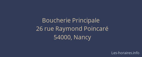 Boucherie Principale