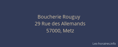 Boucherie Rouguy