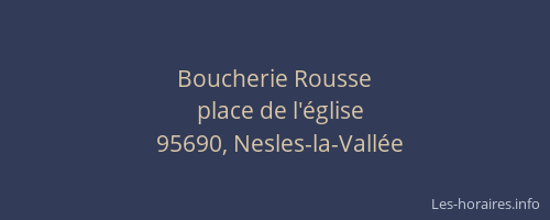 Boucherie Rousse