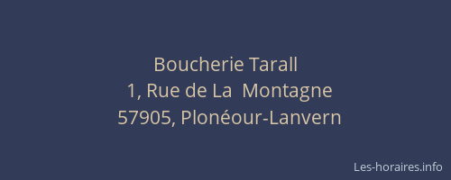 Boucherie Tarall