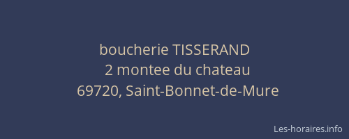 boucherie TISSERAND