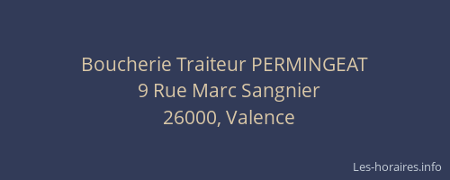 Boucherie Traiteur PERMINGEAT