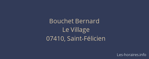 Bouchet Bernard