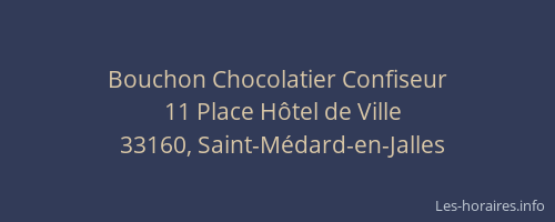Bouchon Chocolatier Confiseur